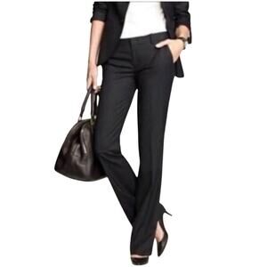 J.Crew Women's City Fit Wool Slacks Black Lightweight  6P Professional Style